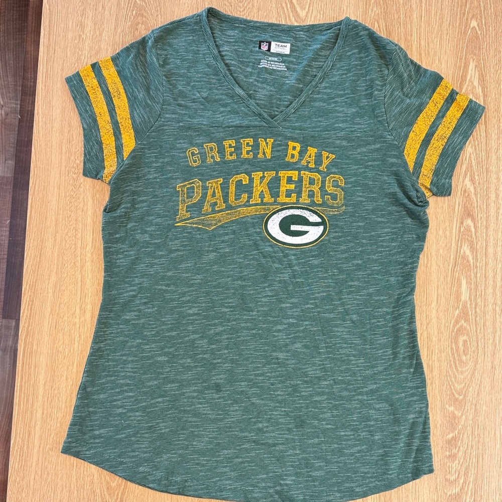NFL Women's Green and Gold Packers Tee